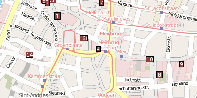 Boerentoren Antwerpen Stadtplan