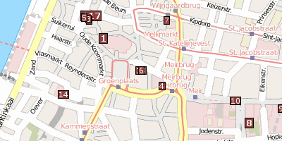 Stadtplan Brabofontein Antwerpen